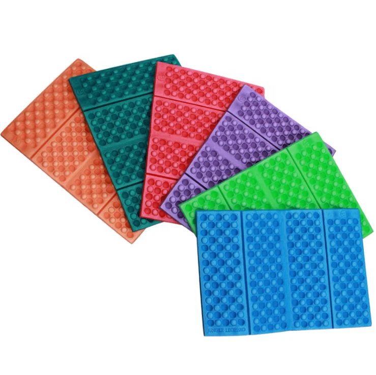 

New Foldable Outdoor Dual Camping Mat Seat Moisture proof XPE Cushion Portable Waterproof Foam Pads Yoga Chair Picnic Beach Pad, Customized