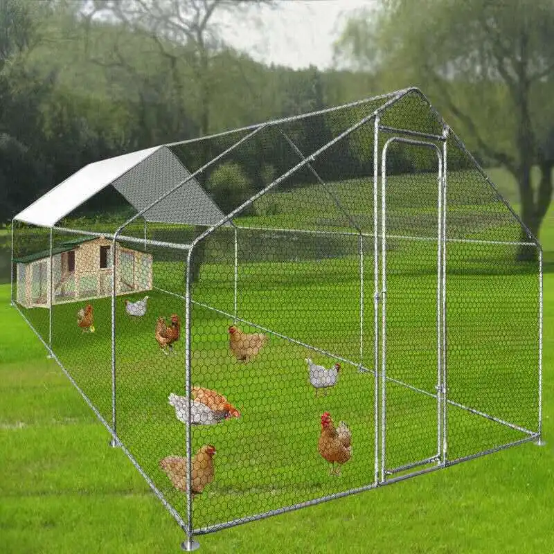 Large Metal Cages Chicken Run Coop Walk In Enclosure Rabbit Ducks Hen ...