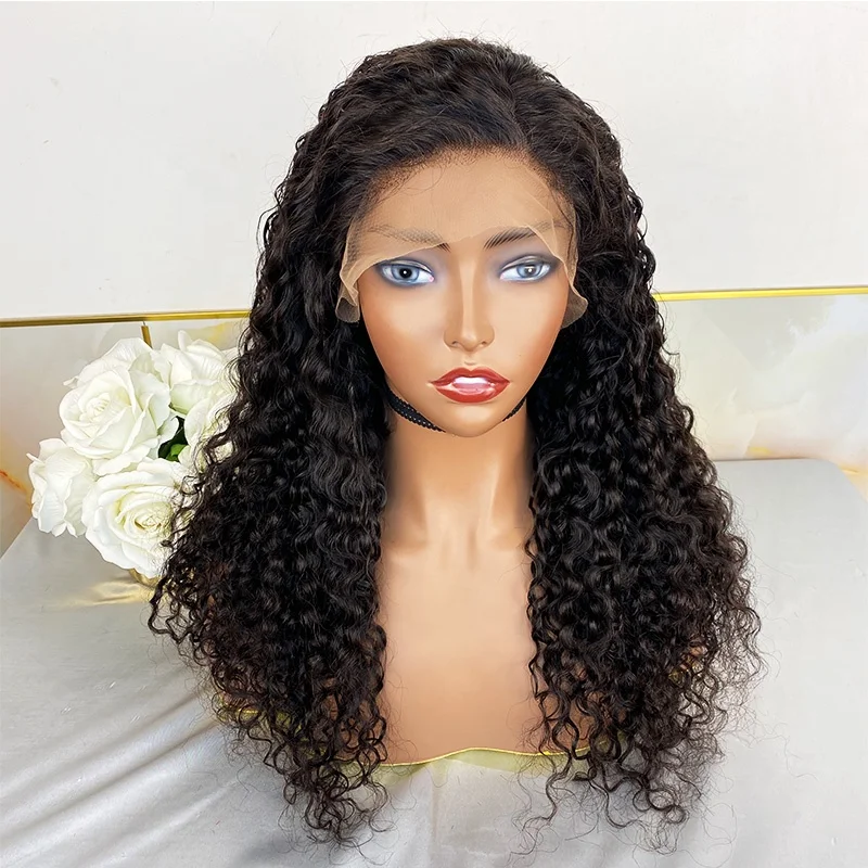 

Brazilian Hair Lace Front Wigs Water Wave Virgin Hair Wigs For Black Women Middle Part Human Wigs 100 Human Hair Wholesale