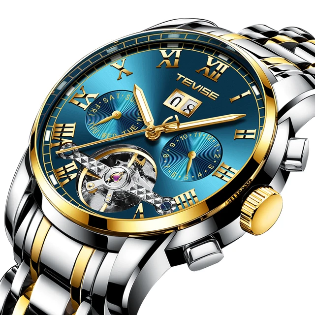 

TEVISE 9005 2022 Top brand men Watch Fashion luxury men's wristwatches mechanical tevise watches men automatic bridge watch