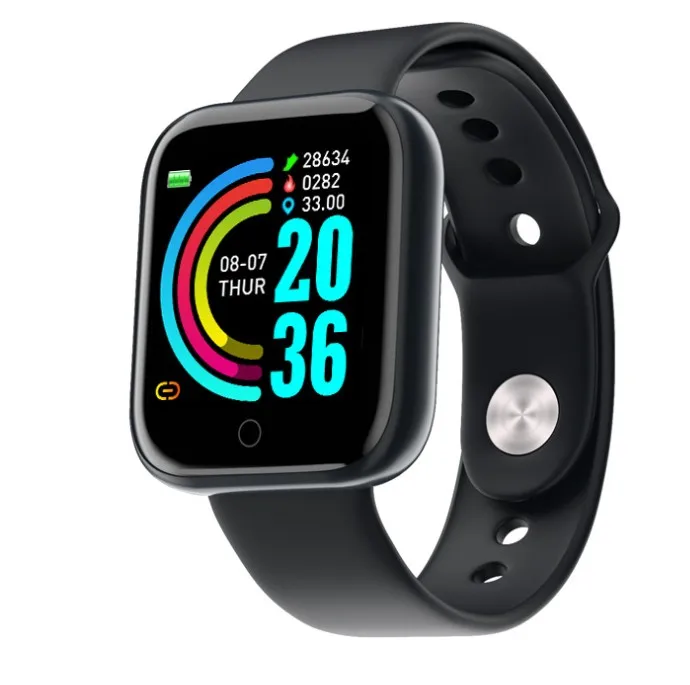 

2021 amazon dropshipping D20 Smart Watch Men Women Sports Y68 smartwatch Bt Wristband Blood Pressure Heart Rate Fitness Bracelet