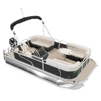 

Australian design 4.6m 15ft Multi-purpose Luxury family party pontoon fishing boat hot sale