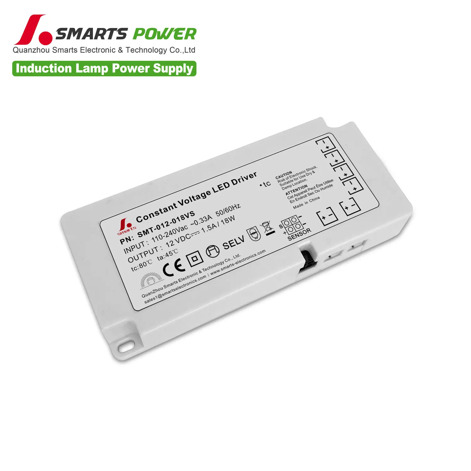 LED Driver Rohs 12V 18W 1.5A For Kitchen Under Cabinet Strip Lights