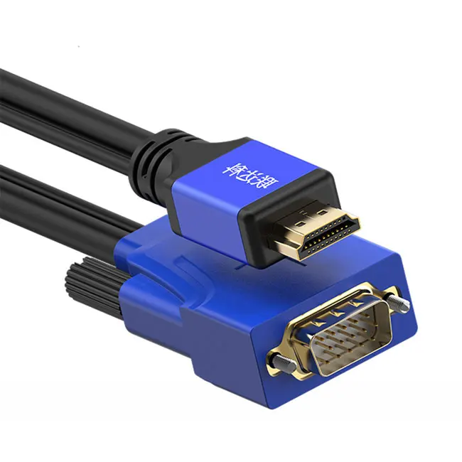 

HDTV to VGA cable with USB and audio cable hdtv Converter with chip power supply VGA converter 0.5M