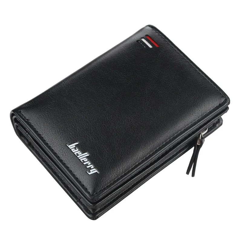 

2021 Fashion Wholesale High Quality Soft Boys Card Holder Custom Wallet Leather Wallet Men, 3 colors