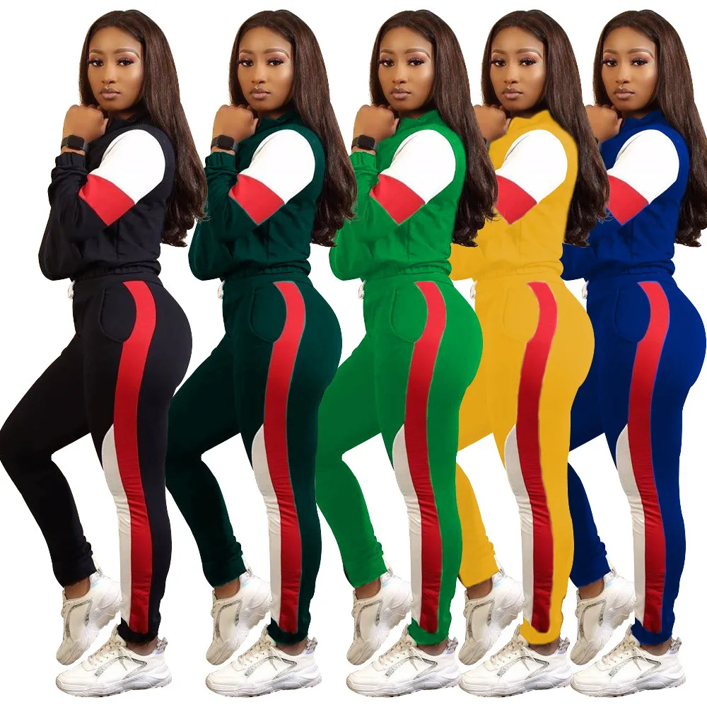 91110-MX36 5 colors two piece sport style jumpsuit 2019 sehe fashion