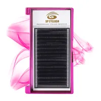 

Cashmere Flat Eyelashes Private Label Package Lashes Korean PBT Fiber 0.05mm Eyelash Extensions