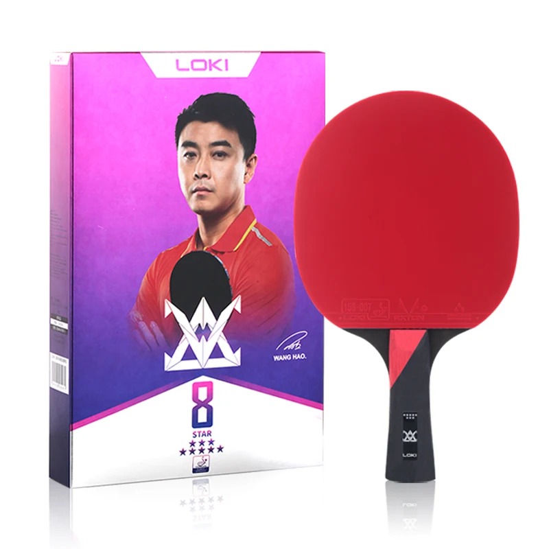 

LOKI E series 8star high quality table tennis racket with ping pong rackets case