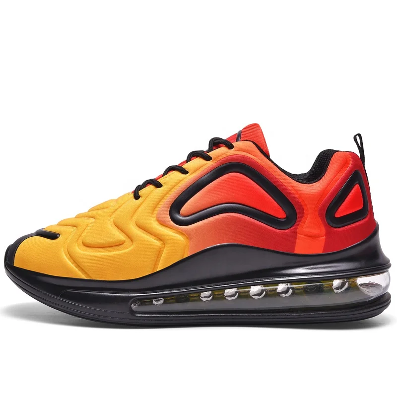 

Wholesale unisex adult breathable sport stock couple fashion air cushion sneakers customized brand light mesh running shoes, Customized color