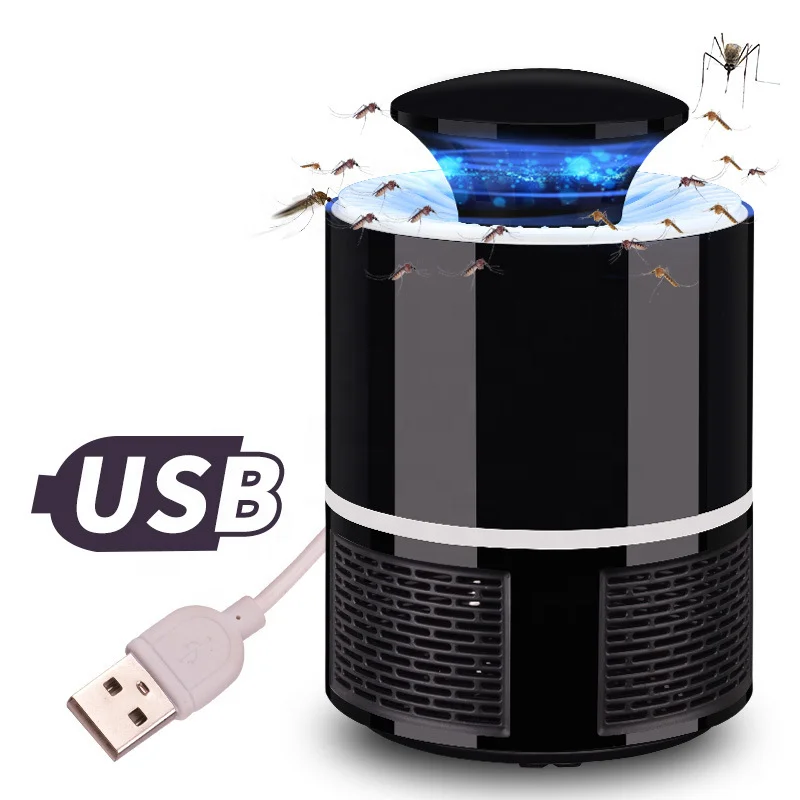

new technology UV LED Trap USB Powered Electric 365 Mosquito Killer Lamp, Black white