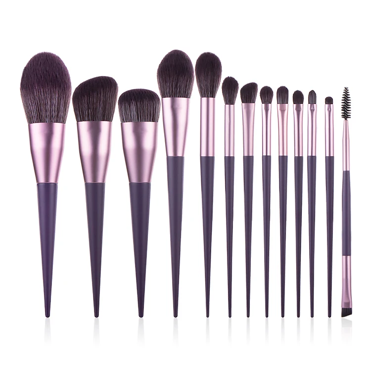 

2020 New Arrival Professional Brushes Set High Quality 13pcs brochas maquillajes With Makeup tools makeup brush bag custom, Customized color accepted