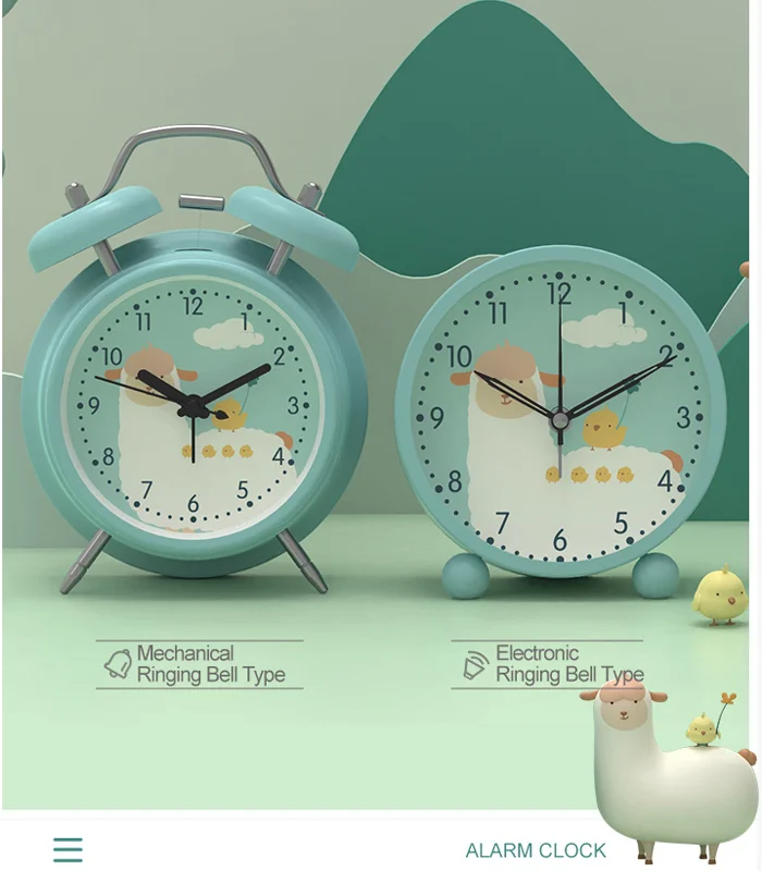 

Hot Selling Cute Mini Wake Up Desk Led Table Alarm Clock
