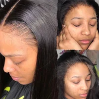 

Top Quality Virgin brazilian Cuticle Aligned Hair Super thin HD swiss lace top closure and frontal