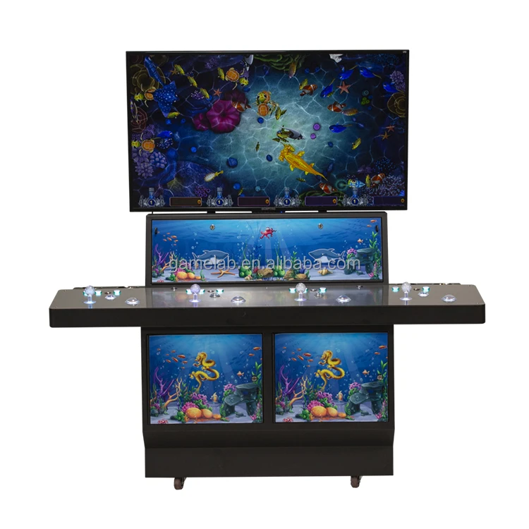 

Small Table Portable 3 To 4 Players Fish Game 4 Seats Game Machine Arcade Figting Coin Operated Machine, Customize