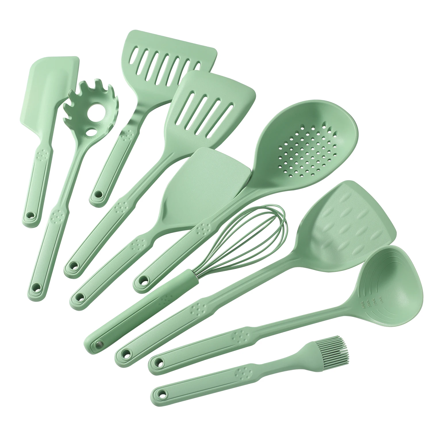 

Kitchen Utensil Set Non-stick Baking Kitchenware spatula spoon Accessories Cookware Set 12pcs Silicone Food Grade OEM Wholesale, Black / red / grey / green
