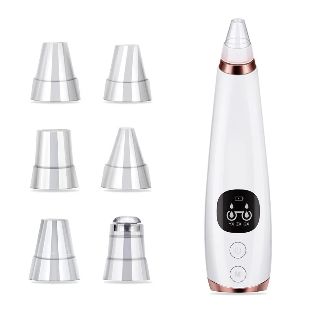 

Dropshipping USB Rechargeable Pore Vacuum Cleaner Monitor Electric Blackhead Remover with 3 Adjustable Suction Levels