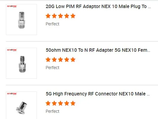 N male plug to  Mini 4.3/10 L20 4.3-10 din female jack rf coaxoal  adapter factory