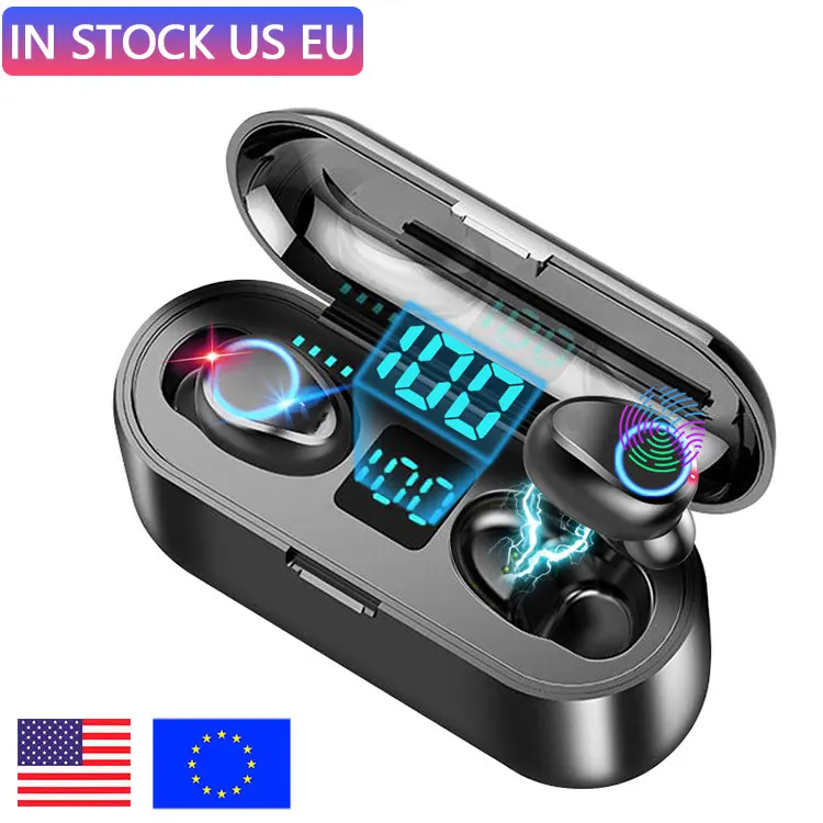 

F9 Wireless TWS Earbuds Headphones Earphones