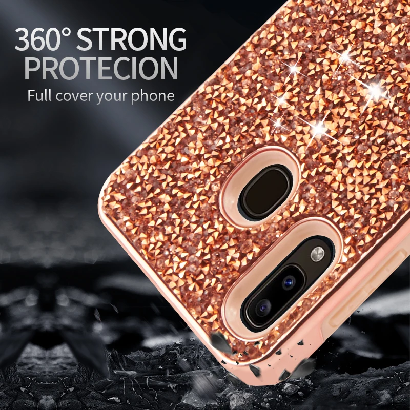 

New Arrivals 2 in 1 Premium Diamond  Luxury Phone Case Cover