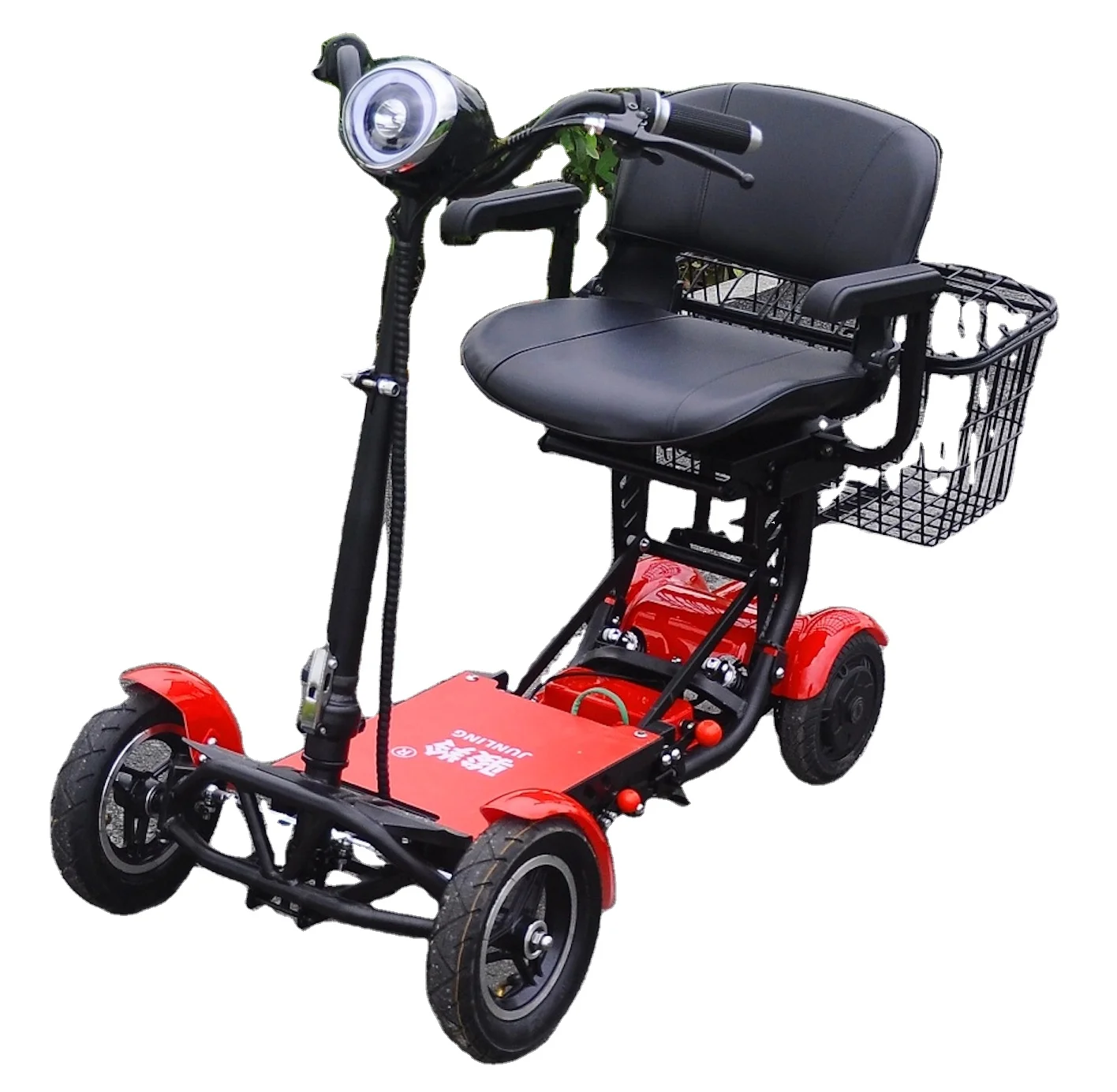 

electric tricycles Portable Foldable elderly mobility 4 wheel electric scooter elderly mobility scooter, Customized