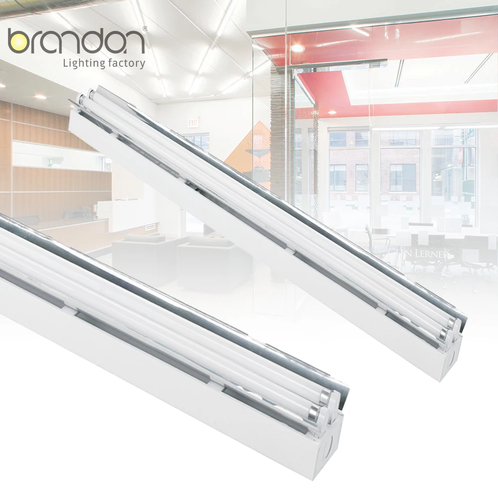 Double batten T5 T8 LED or fluorescent UVC tube with reflector ready fixture easy to replace