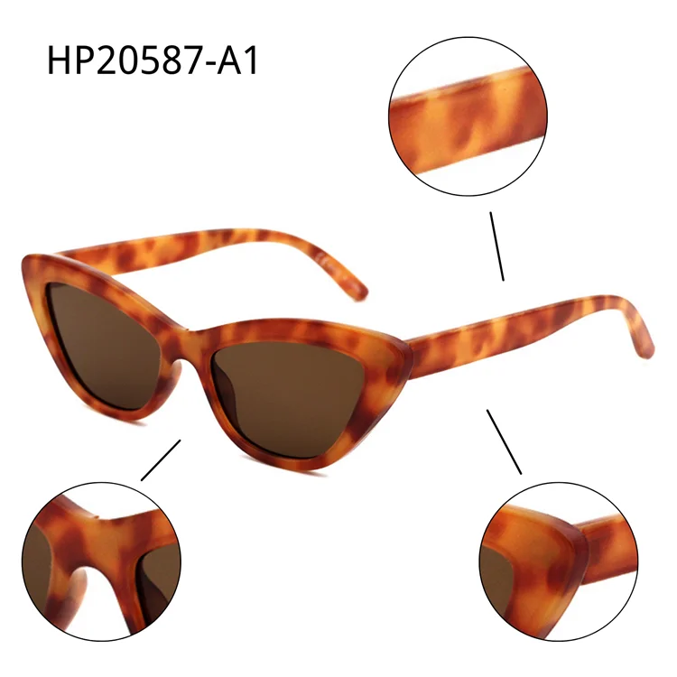 

2021 VIFF HP20587 Sunnies Shades Sun Glasses River Hot Jelly Color Fashion Cat Eye Sunglasses