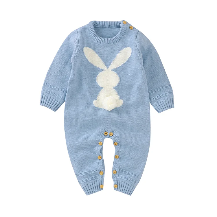 

Kids Winter Rompers Clothes Baby Cute Bunny Full Jumpsuits and Rompers, Picture shows