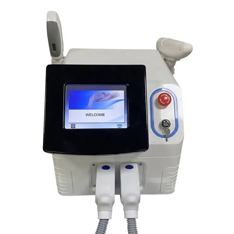 

2021 New Factory Price Multifunction 2 In 1 E Light OPT ND Yag Ipl Hair Removal Laser Machine Tattoo Removal Device Machine, White