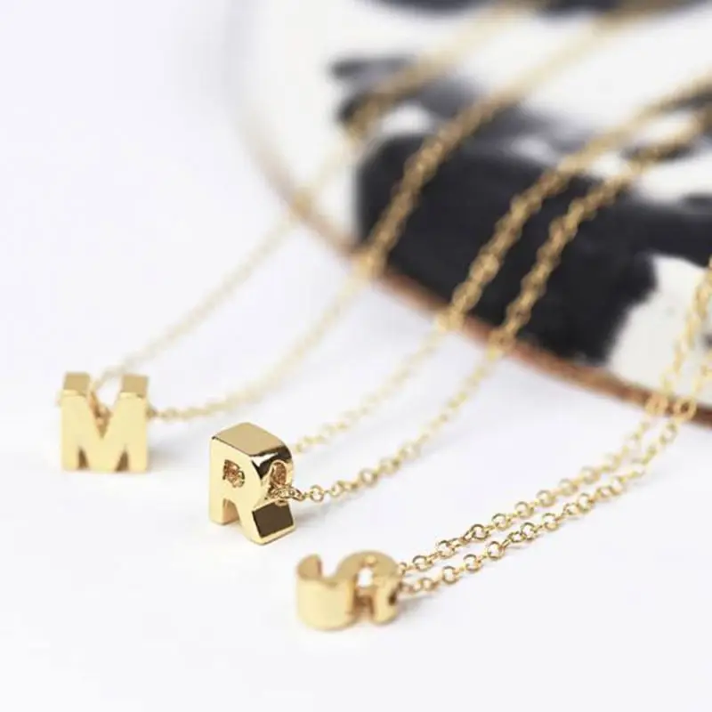 

Stainless Steel Letter Pendant Necklace Women Necklace