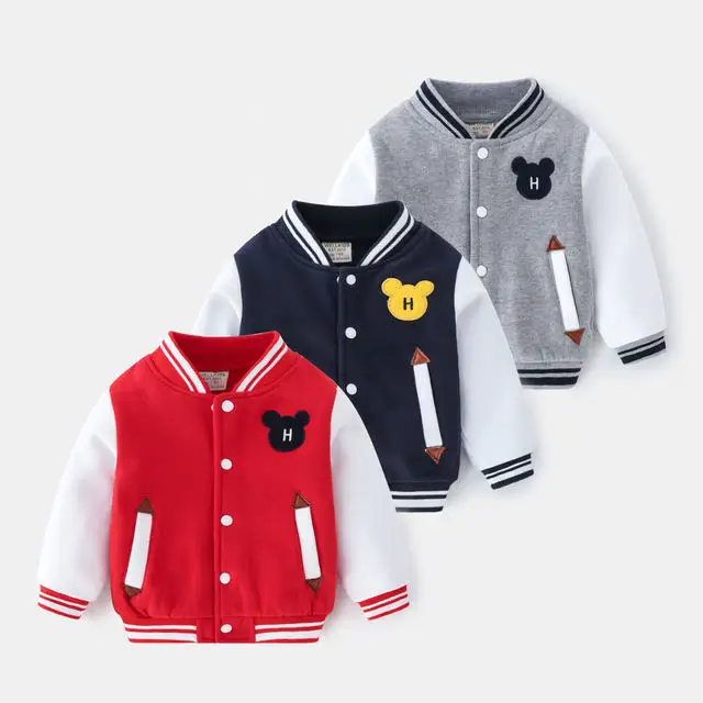 

Mudkingdom Hot Sale Kids Lightweight Baseball Coats Stylish Little Boys Winter Jackets