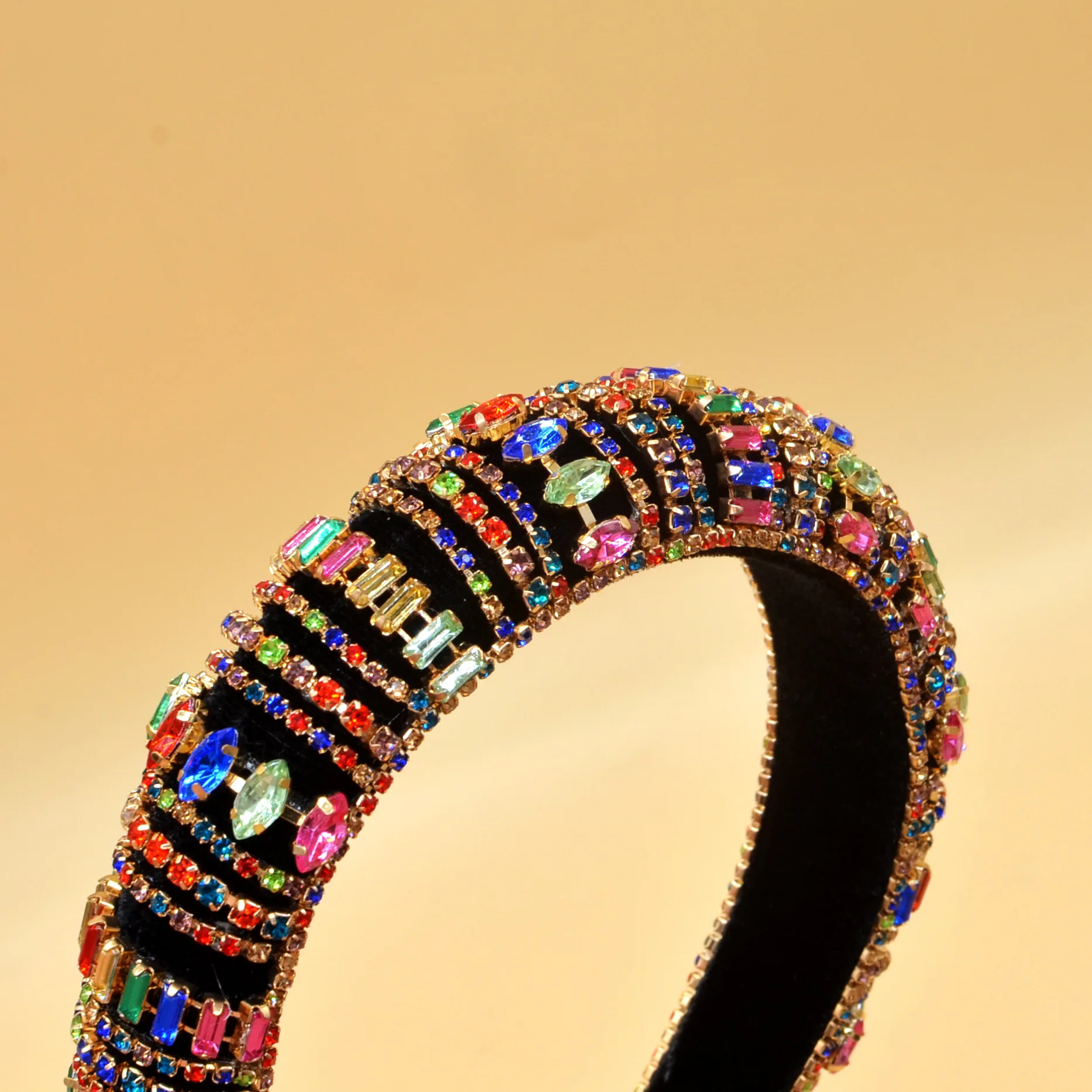 时尚水钻合金头带与钻石头带链女士发饰