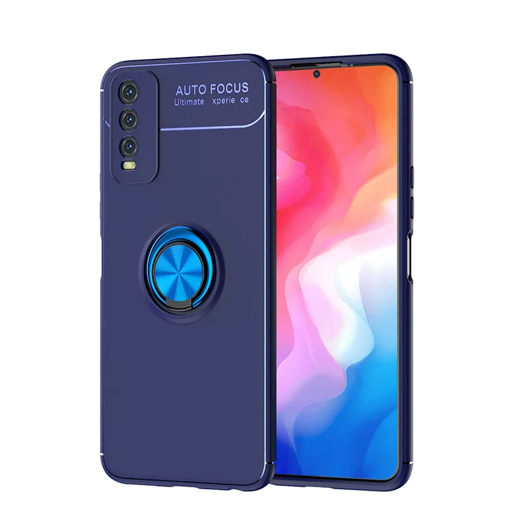 

For vivo Y20 tpu ring kickstand scratch-resistant mobile cover