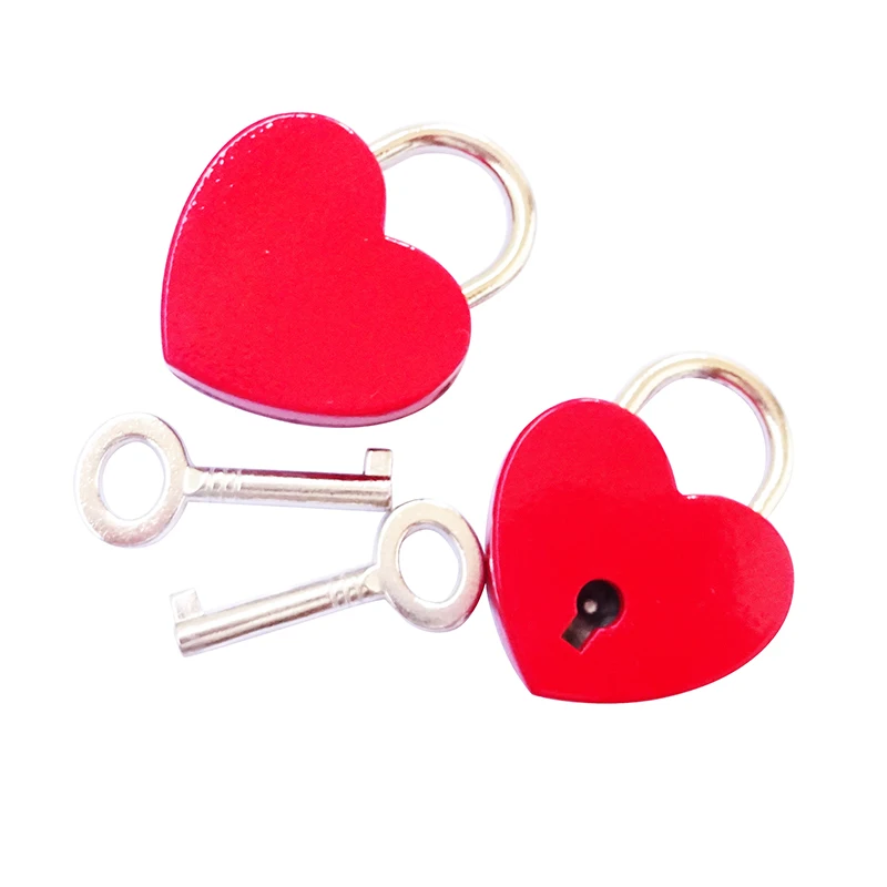 

Hot Sale Small Cute Red Heart Shape Padlock Love Padlock, Pink, nickle, rose gold;gold;bronze;anti-brass;black etc