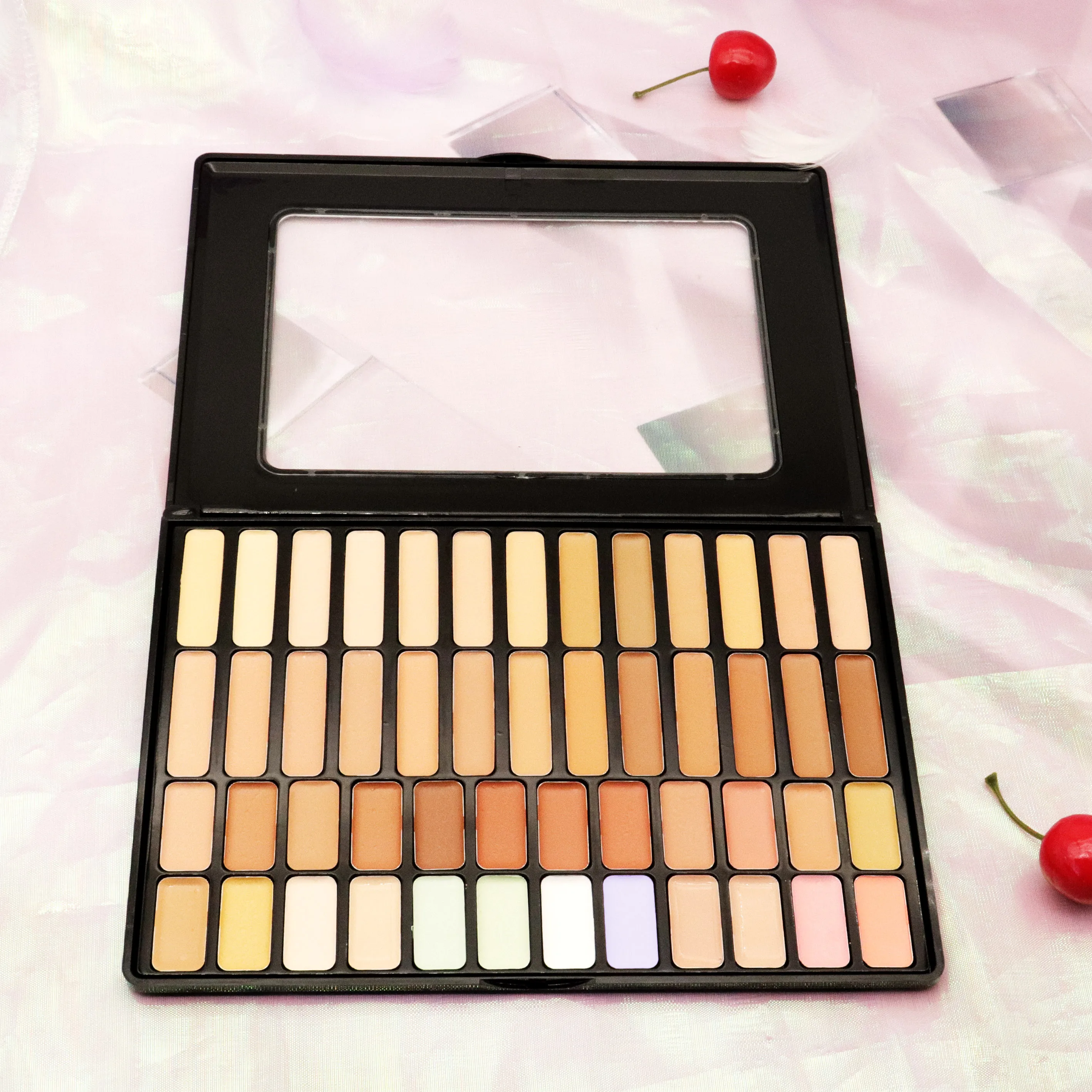 

Best-Selling Vegan Face Makeup Full Coverage Waterproof Concealer Palette with 50 Colors Mineral-Based Private Label