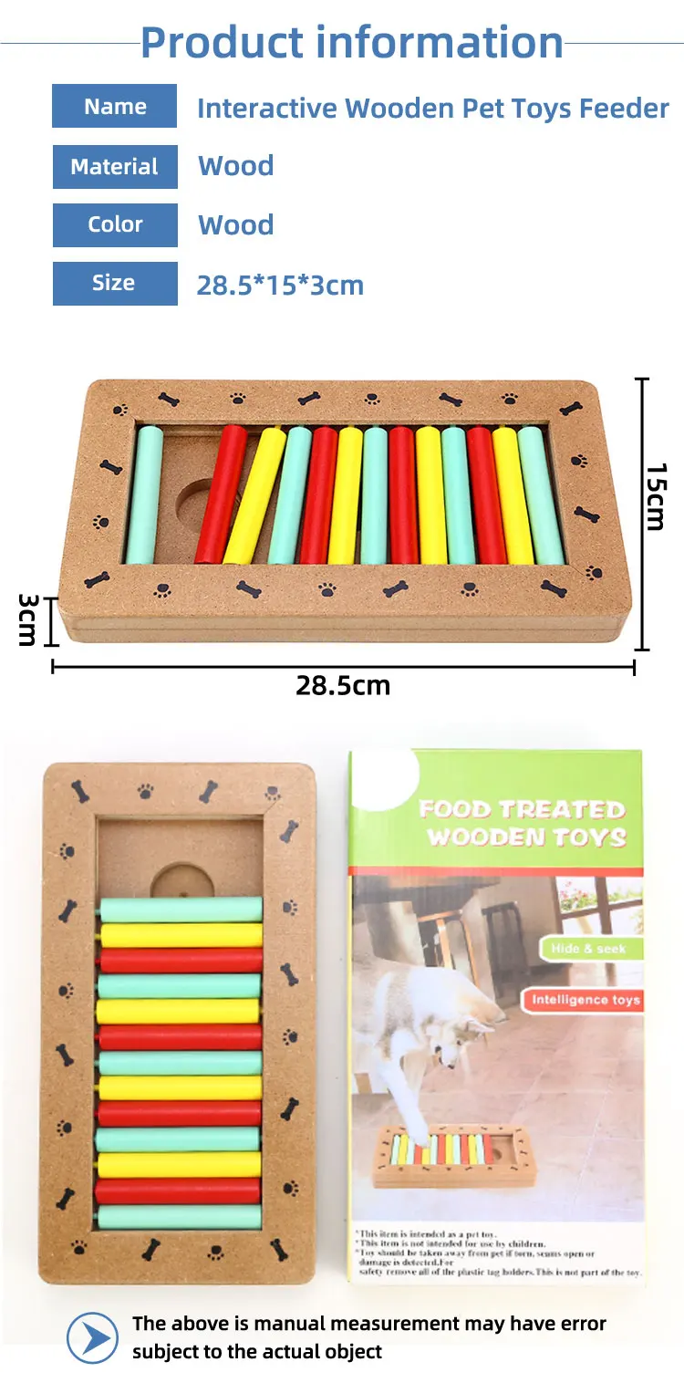 Best Newest Puzzle Toys Pet Feeder Treat Wooden Interactive Dog Puzzles To Cats