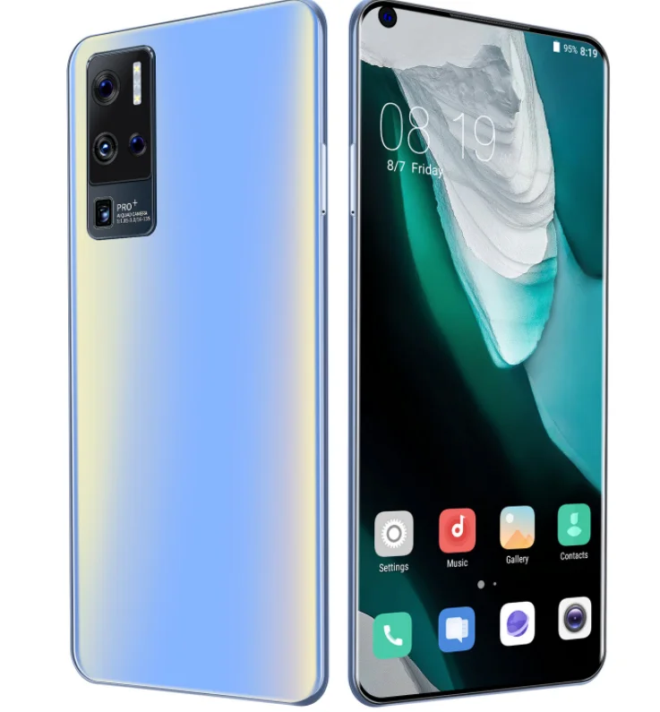 

Amazon top seller cheapest unlock cell phones X50 pro 6.7'' FHD+screen telephones 12GB +512GB android phone, Black/blue/pink