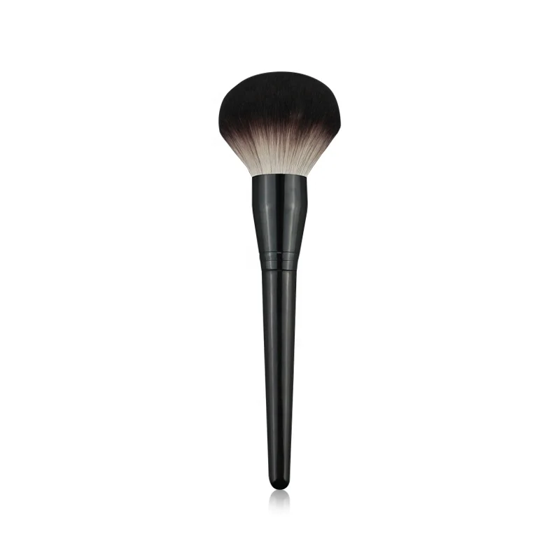 

Black Custom Single Luxury Soft Synthetic Powder Brushes Private Logo Makeup Blusher Brush 1 Pieces, Customized color accepted