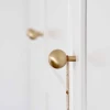 Nordic Vintage Solid Brass Ball Single Hole Handle Furniture Hardware Handle and Knob