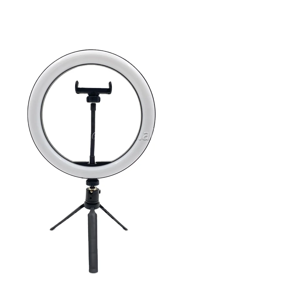 selfie led ring light with stand camera mobile phone clip holder lazy bracket desktop clamp
