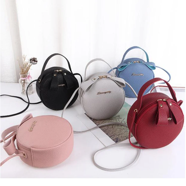 

wholesale new crossbody round womens cute small handbags, Five colors