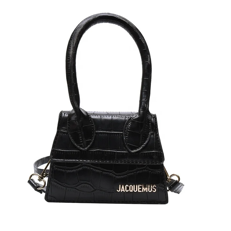 

2021Women hanbag mini Multi-color high quality PU leather bag, ladies imitation crocodile style cross-body bag, 2021 fashion