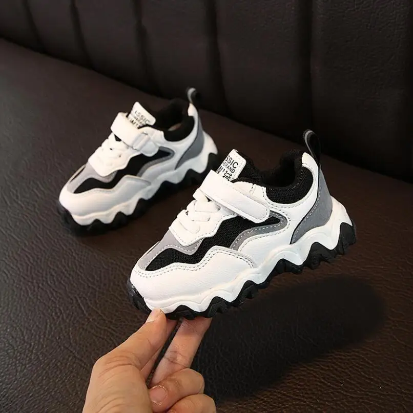 

Spring 2020 new children's shoes Korean wave popular baby shoes tennis shoes running soft soled men's walking, As pic