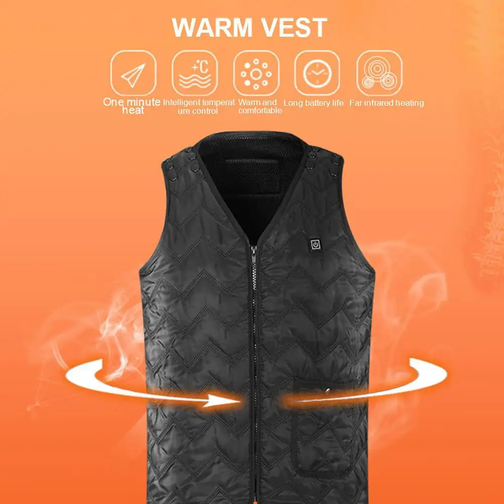 Amazon Hot Usb Heated Vest Winter Sleeveless Electrical Heated Jacket