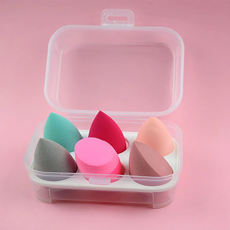 

Private Label Cardboard Box Latex-Free Cosmetic Puff Beauty Teardrop Makeup Sponge Set Case Blender Beauty Professional Black, Customized color/colorful