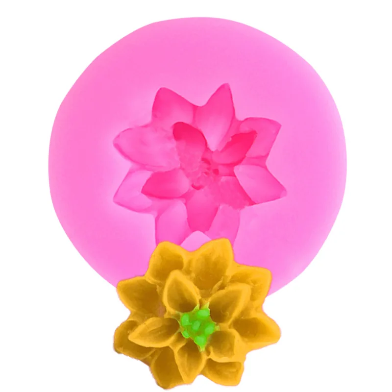 

Small Flower Daisy Sunflower Chrysanthemum Fondant Silicone Mold Chocolate Decoration Mold Baking Pastry Cake Baking Tray Tool