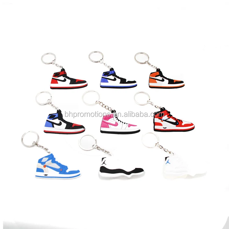 Pvc Rubber Sneakers Keychain With Free Mould Cost Customized Color