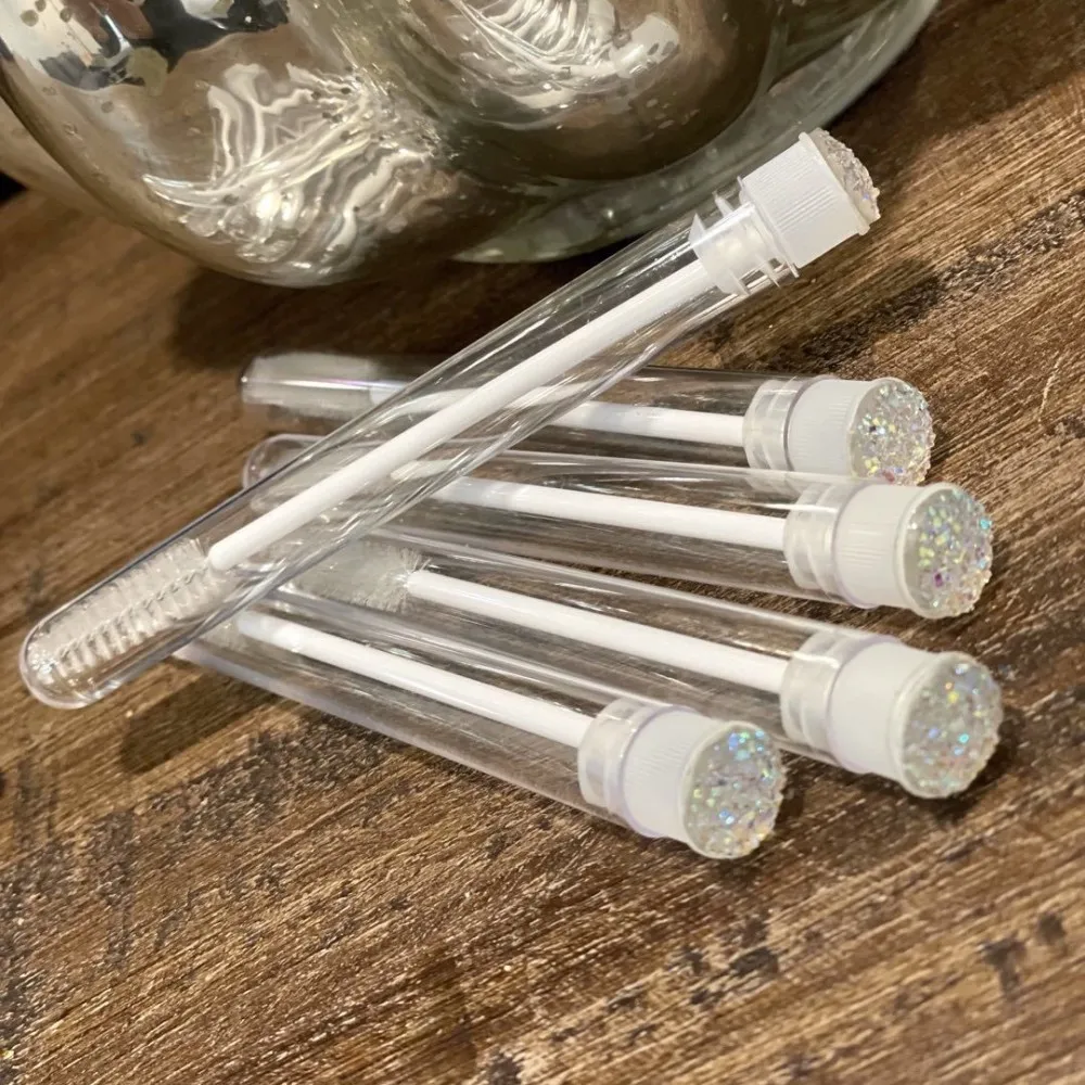 

Mini brush lash wimpernburste mascara wands with tube spoolies in tube