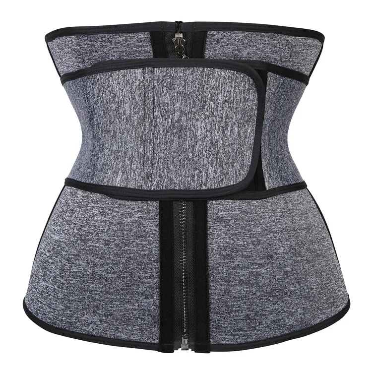 

2021 new beautiful sports fitness waist belt neoprene waist trainer unisex waist trimmer, Black, grey