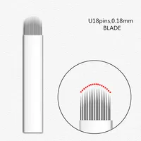 

Private Label High Quality Eyebrow Microblades U Shape Microblading Blades Hair Stroke Blades For Permanent Makeup