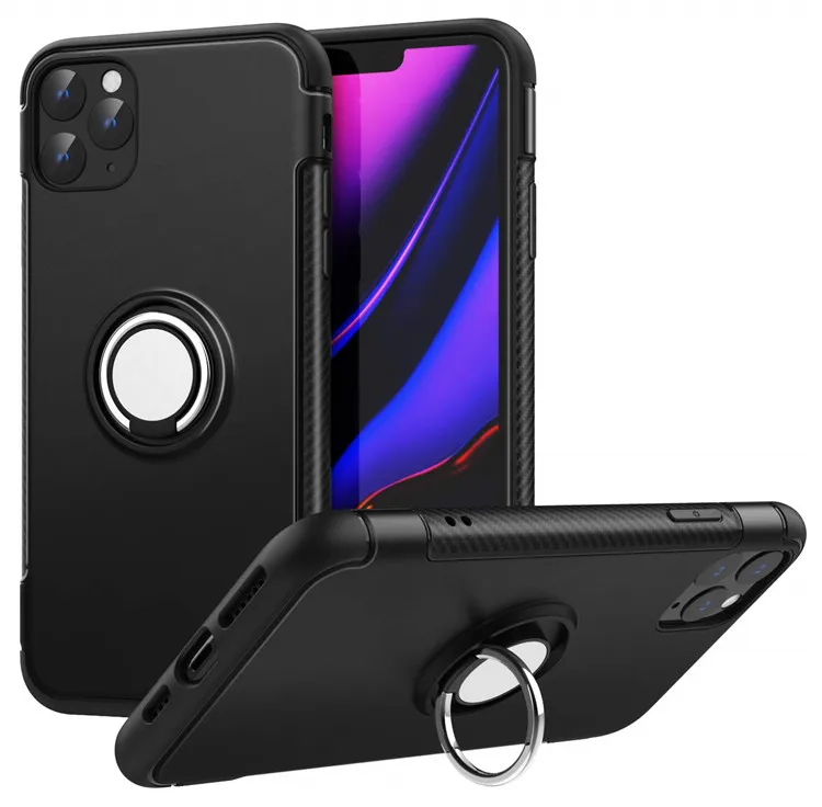 MoKo New arrival shockproof 360 degree rotating ring kickstand cellphone case for iPhone 11 Pro 5.8 inch 2019